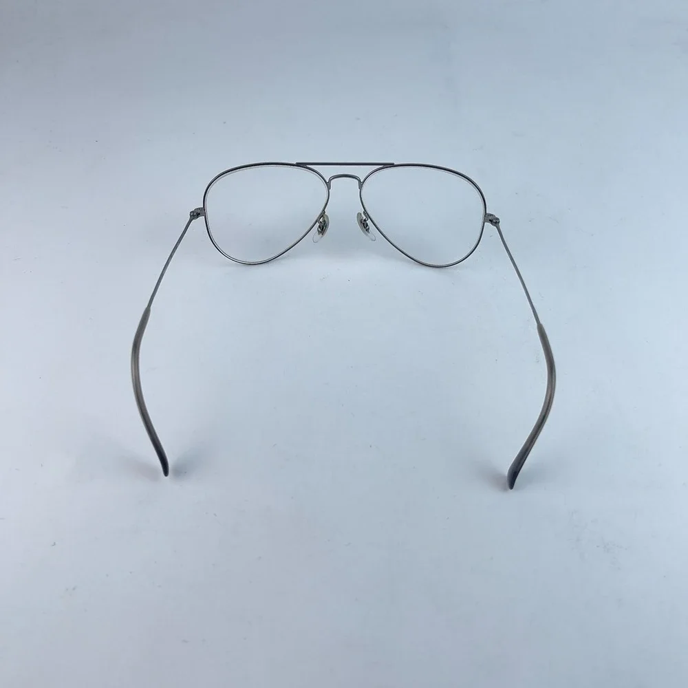 Ray-Ban RB 6049 2620 Unisex Eyeglasses Silver Full‎ Rim Aviator 55-14-140 mm